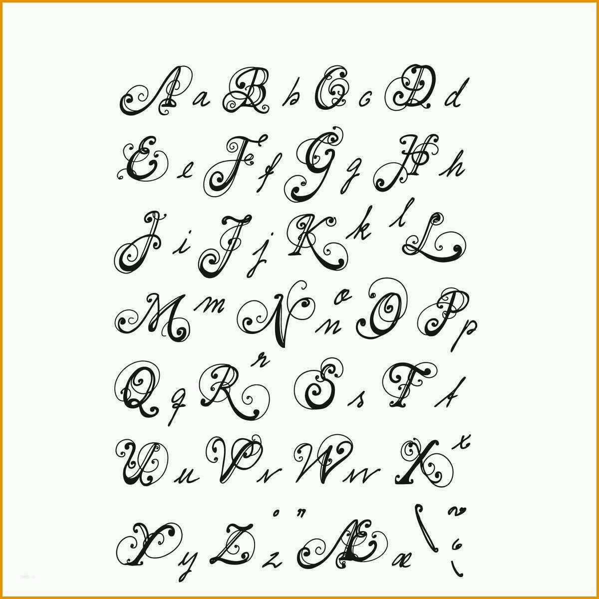 Fantastisch Kalligraphie Alphabet Vorlagen Kostenlos Gut Buchstaben 1