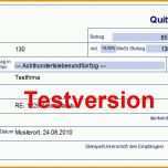Fantastisch Quittung Vorlage Excel Download Quittungsvorlage
