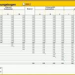 Faszinieren Kalkulation Von Eigenerzeugnissen Excel Vorlage Zum Download