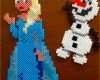 Faszinieren Vorlagen Für Elsa Und Olaf Aus Bügelperlen