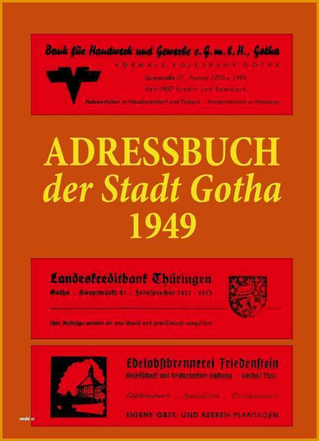 adressbuch vorlage zum drucken sus adresbuch der stadt gotha 1949 verlag rockstuhl