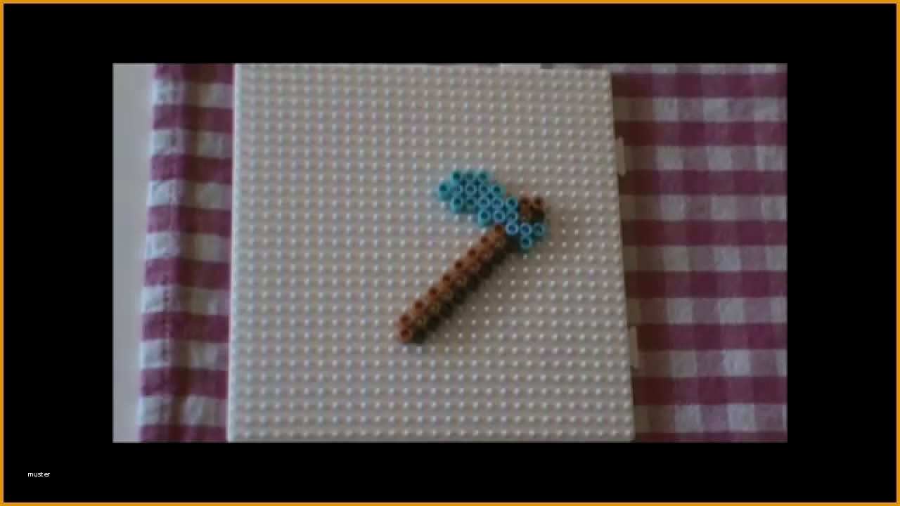Großartig Bügelperlen Vorlage Minecraft 5 Spitzhacke Perler Bead