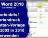 Großartig Ms Word Serienbrief Seriendruck Etiketten Vorlage Aus 2003