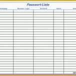 Großartig Passwort Liste Vorlage Für Excel
