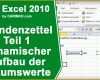 Großartig Stundenzettel Zeiterfassung In Excel Erstellen Teil 1