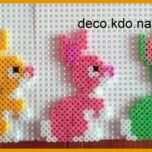 Größte Easter Bunny ornaments Hama Perler Beads by Deco Kdot