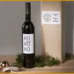 Größte Geschenkidee Weinflasche Mit Weihnachtsmotiv