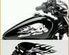 Größte Rough Rider Aufkleber Skull Mit Flammen Motorradtank