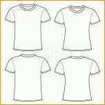 Hervorragen Blank T Shirts Template Stock Vector