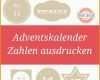 Hervorragend Adventskalender Zahlen Zum Ausdrucken