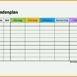 Ideal 11 Stundenplan Vorlage Excel