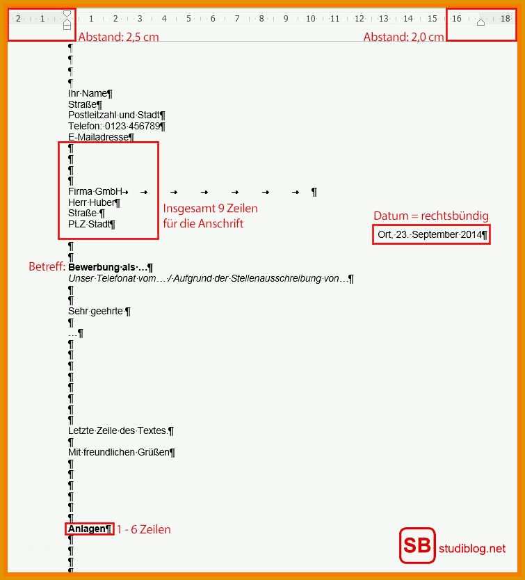 Ideal Din 5008 Falzmarken Word 2016 Briefkopf Word 2016 - Kostenlos