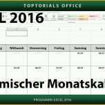 Ideal Dynamischen Monatskalender Erstellen Download Excel