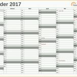 Ideal Excel Kalender 2017 Kostenlos