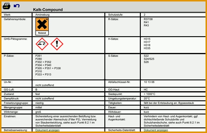 Ideal Gefahrstoffkataster Vorlage Excel – Werden