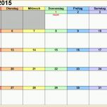 Ideal Kalender Januar 2015 Als Excel Vorlagen