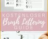 Ideal Kostenloser Brush Lettering Guide Zum Downloaden Und