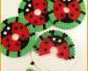 Ideal Ladybug Glass Cover Set Hama Beads by Charlottevindpless