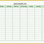 Ideal Stundenplan Vorlage Excel Best Kostenlose Wochenplan