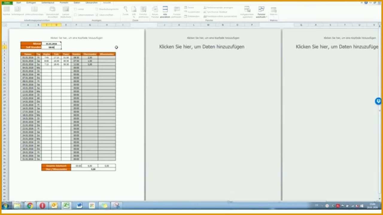 Limitierte Auflage Arbeitszeitnachweis Excel Vorlage Kostenlos