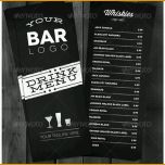 Limitierte Auflage Bistro Lounge Bar Getränkekarte Cocktailkarte