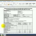 Limitierte Auflage Vde 0100 Teil 600 Prüfprotokoll Excel – Werden