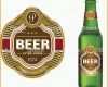 Modisch Bier Etikett Vorlage Vektor Illustration
