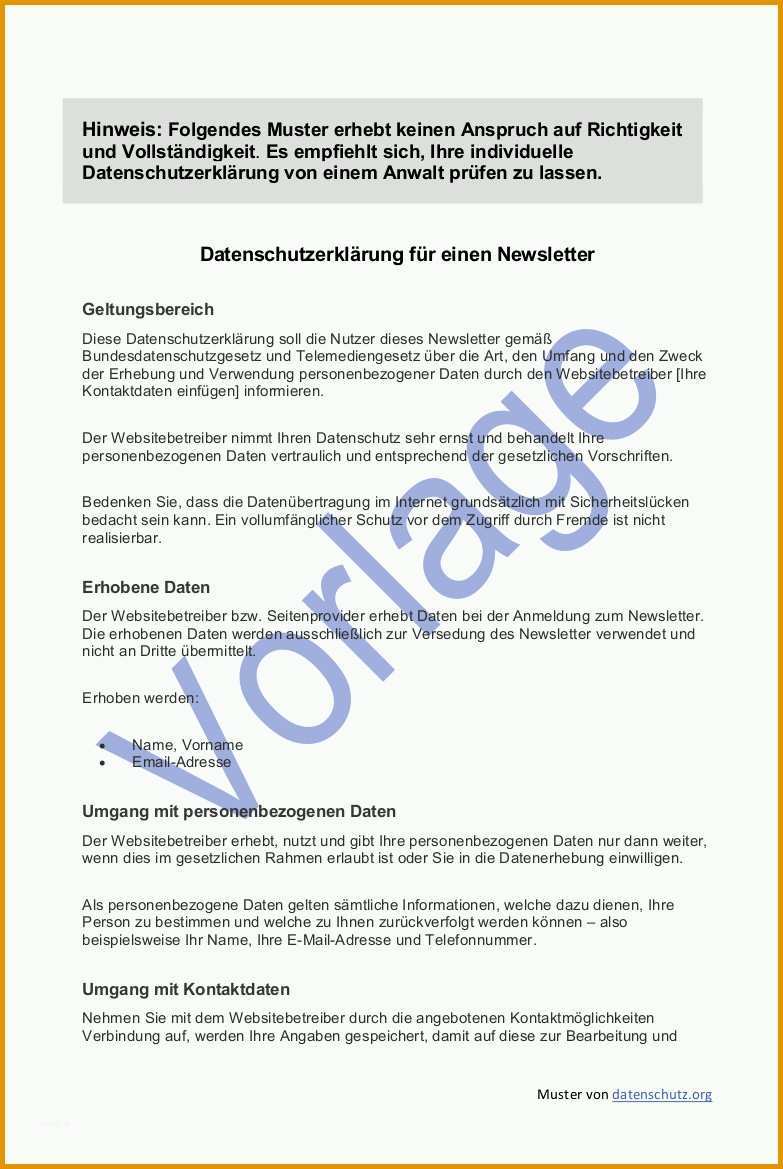 Modisch Datenschutz Beim Newsletter Versand I Datenschutz 2018