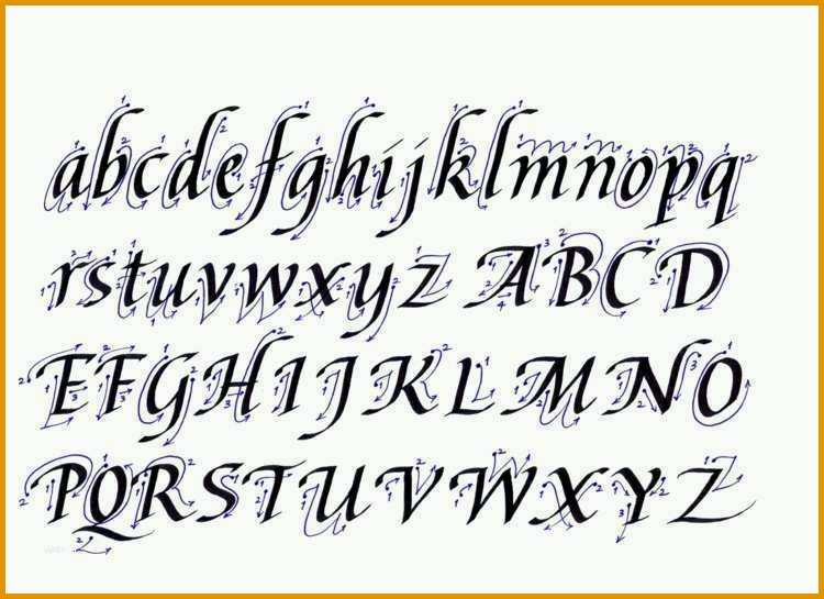 kalligraphie alphabet vorlagen kostenlos erstaunlich kalligraphie lernen und schone schriftarten gestalten