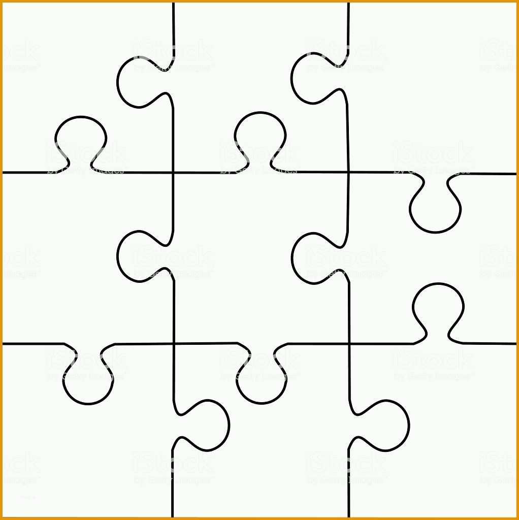 Modisch Puzzle Stücke Vektor Vorlage 9 Stock Vektor Art Und Mehr