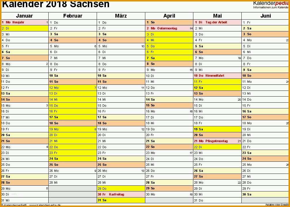 Modisch Taschenkalender Vorlage Neu Kalender 2018 Sachsen Ferien