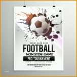 Neue Version Fußball Fußballspiel Turnier Flyer Broschüre Vorlage