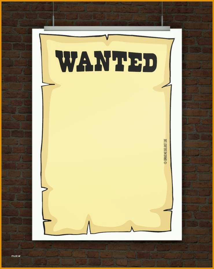 wanted plakat