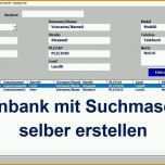 Original Excel Datenbank Erstellen Vorlage Erstaunlich Schön