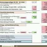 Original Excel Vorlage Rendite Berechnung Fr