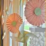 Original Frühlingsdeko Für Fenster Und Tür Mit Gebastelten Blumen