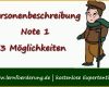 Original Personenbeschreibung Mit Sen 5 Tipps Zur Guten Note