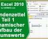 Original Stundenzettel Zeiterfassung In Excel Erstellen Teil 1