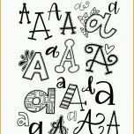Original Variationen Des Buchstaben A