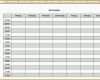 Original Wochenplan Als Excel Vorlage