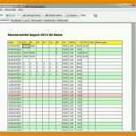 Perfekt 9 Stundenzettel Excel Vorlage Kostenlos 2016