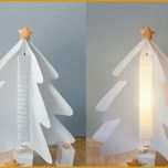 Perfekt Tannenbaum Lampe Aus Papier Basteln