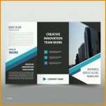Phänomenal Blue Business Trifold Prospekt Broschüre Flyer Vorlage