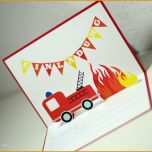 Phänomenal Einladungskarten Kindergeburtstag Selber Basteln Feuerwehr