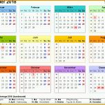 Phänomenal Kalender 2018 Zum Ausdrucken Als Pdf 16 Vorlagen Kostenlos
