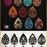 Schockieren 10 Leather Wood Earring Templates Vector Digital Svg Dxf