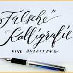 Schockieren Fake Faux Calligraphy – „falsche“ Kalligraphie Eine