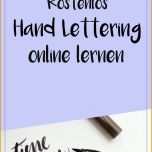 Schockieren Kostenlos Hand Lettering Lernen Line Vorlagen En