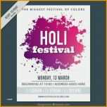 Schockieren Plakat Vorlagen Kostenlos Schönste Holi Festival Plakat