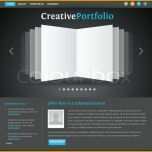 Schockieren Web Design Portfolio Vorlage Vektorgrafik